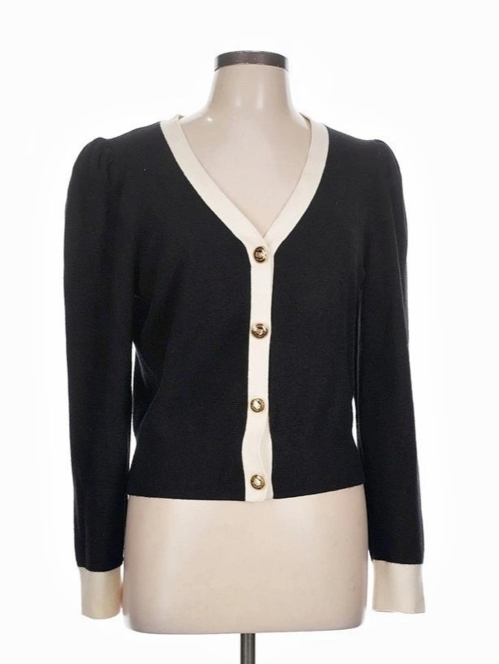 Express Colorblock Button Front Cardigan Size Large
